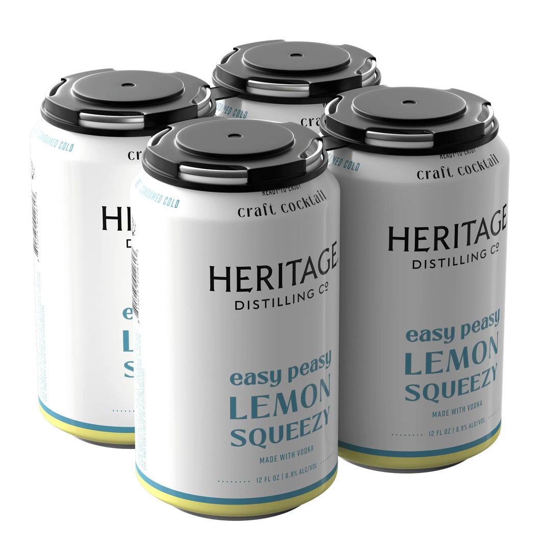 Heritage Distilling Co Easy Peasy Lemon Squeezy 4 Pack Cans Heritage Distilling