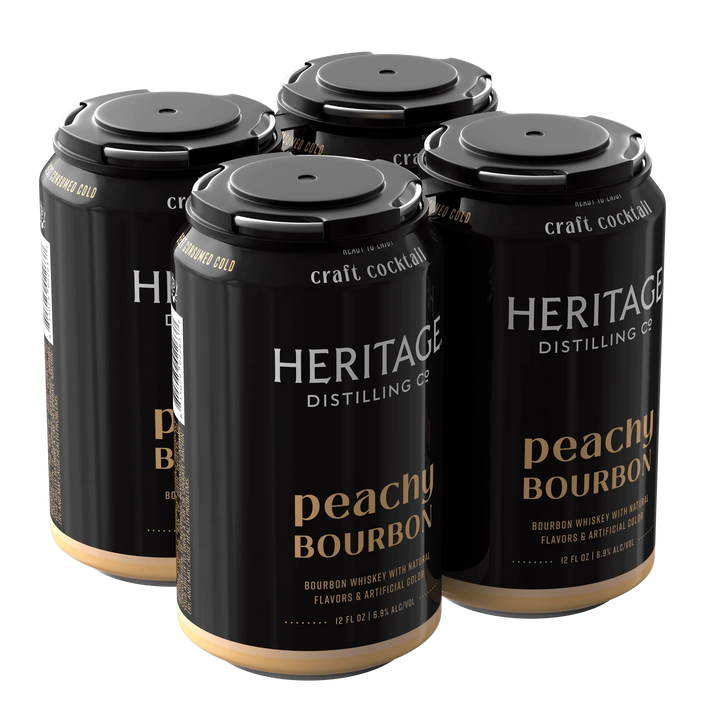 Heritage Distilling Co Peachy Bourbon 4 Pack Cans Heritage Distilling