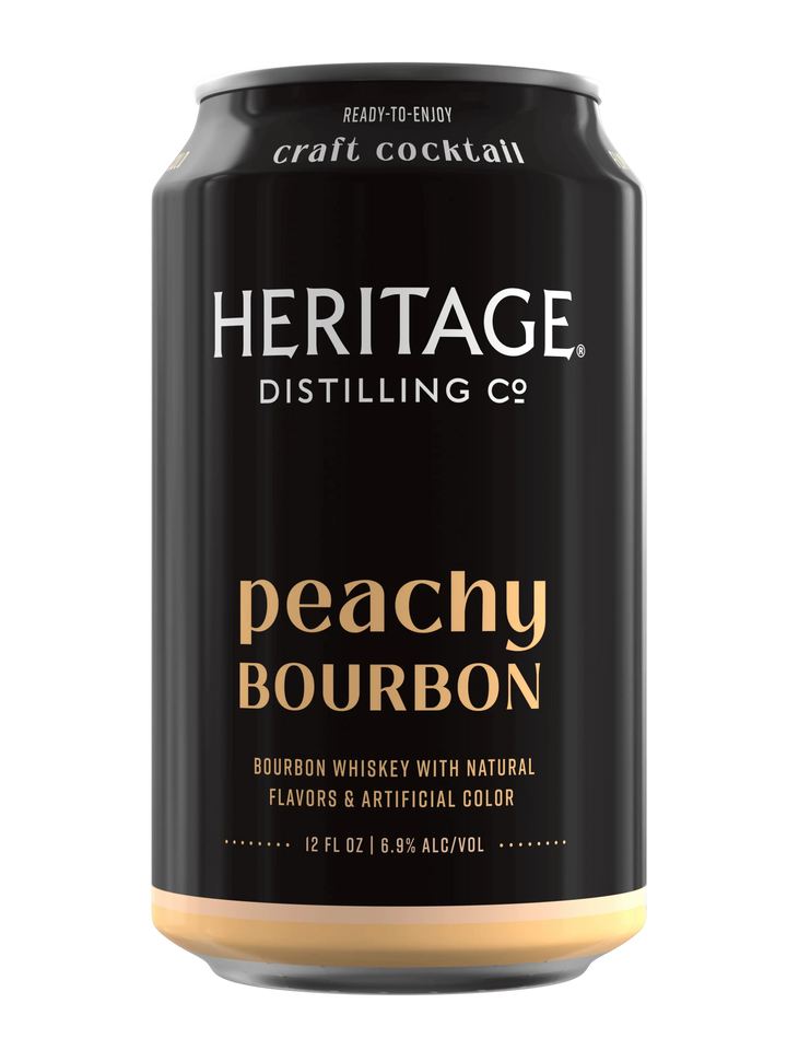 Heritage Distilling Co Peachy Bourbon 4 Pack Cans Heritage Distilling