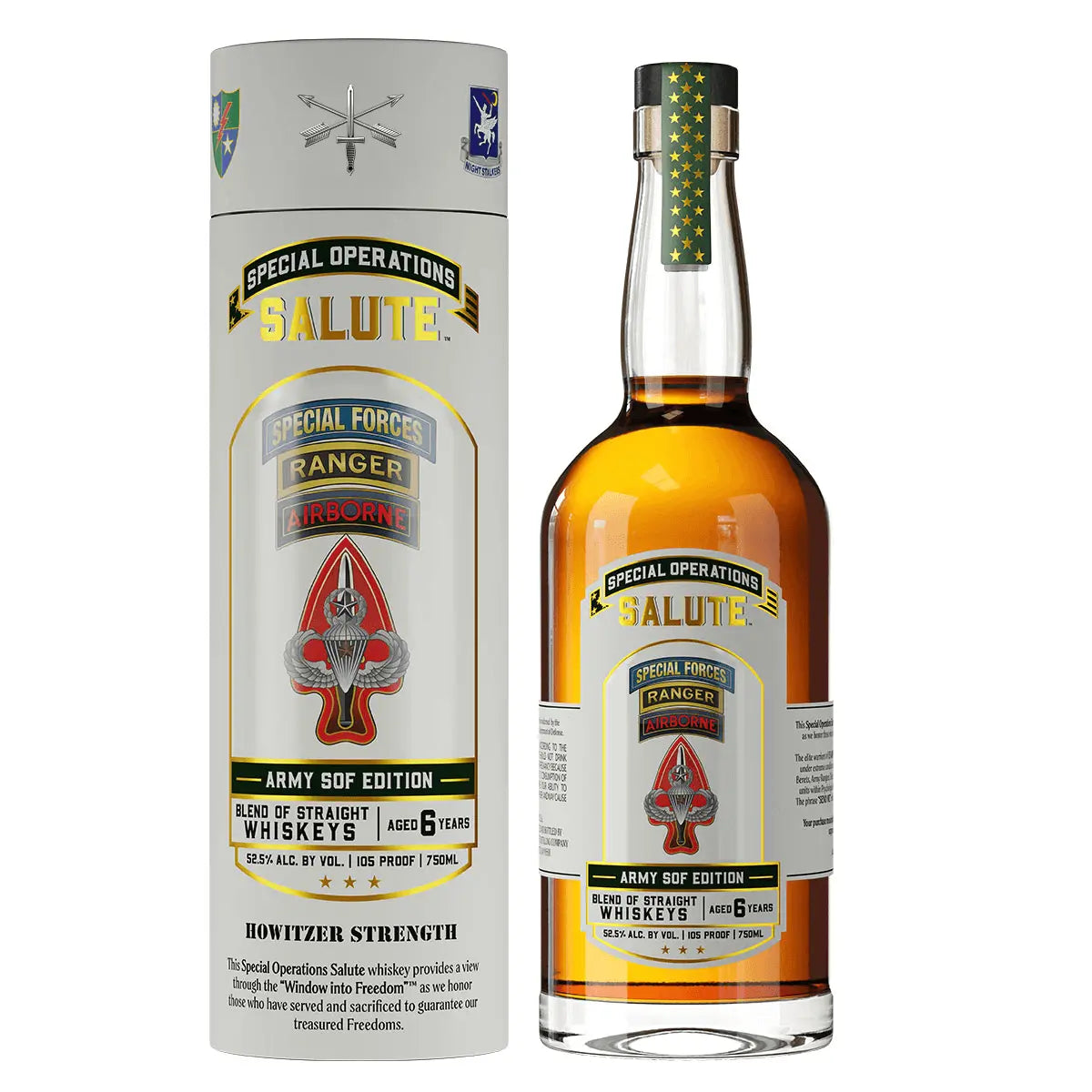 Heritage Distilling Co Special Operations Salute™ Whiskey - Army SOF Edition Heritage Distilling