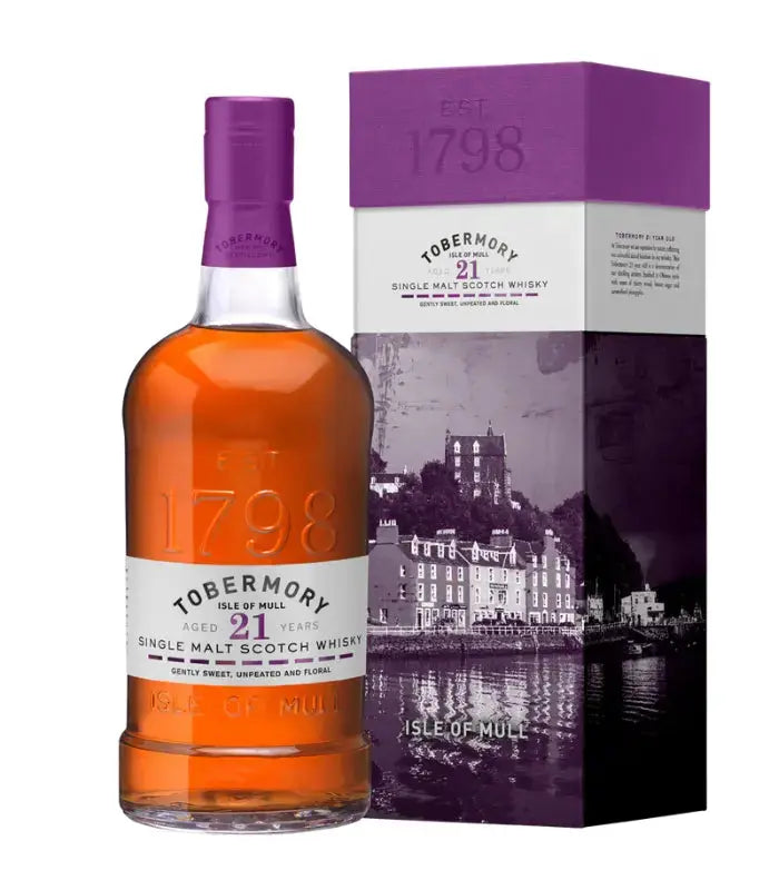Tobermory 21 Year Old Single Malt Scotch 700mL Tobermory