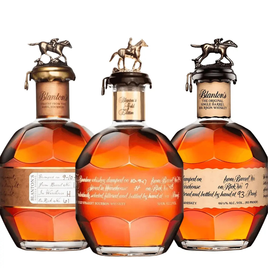 The Blanton’s Triple Crown Collection - Gold, Straight from the Barrel & Original Blanton's Bourbon