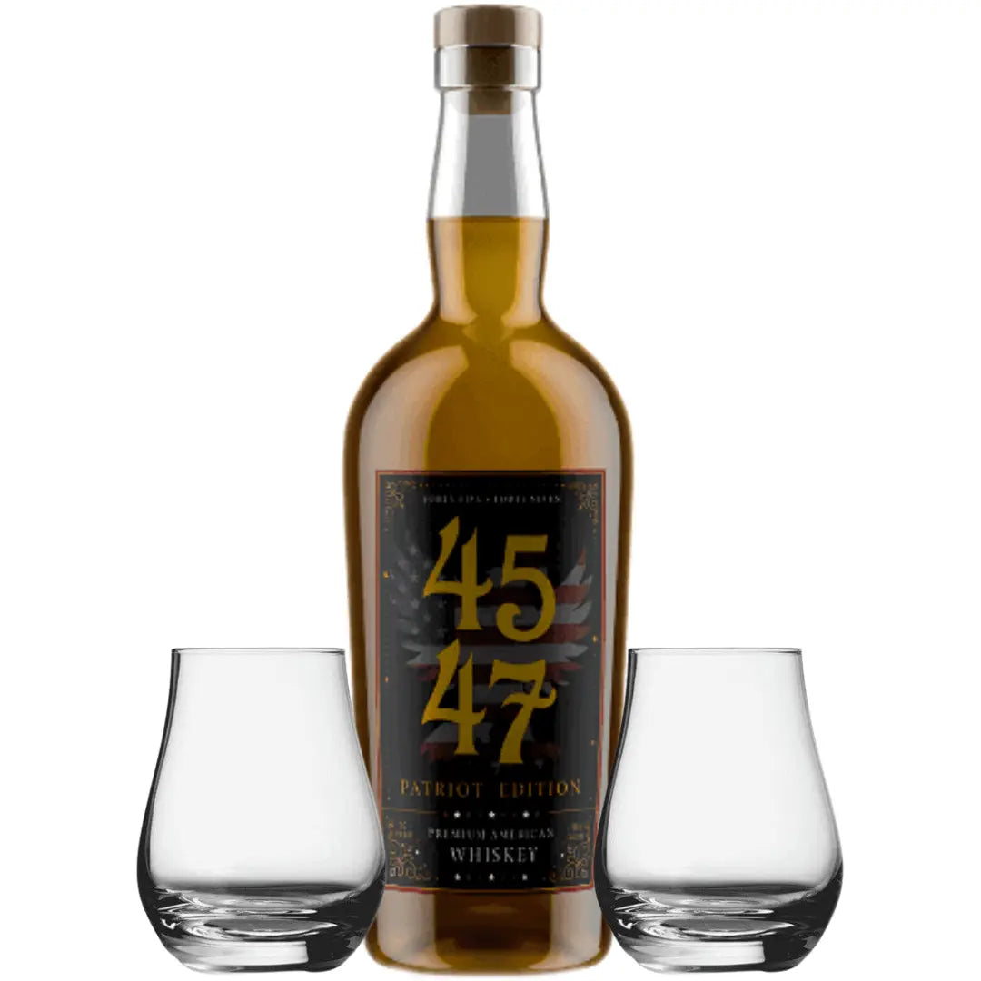 4547 American Whiskey – Patriot Edition 750mL with 2 Spey Dram Glasses 4547 American Whiskey