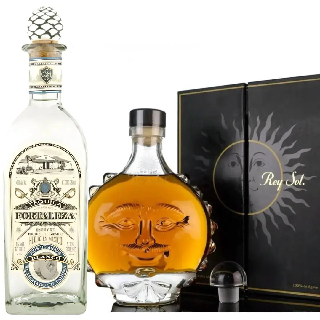 Agave Icons Bundle: Fortaleza Blanco &amp; San Matias Rey Sol Extra Anejo Tequila - Main Street Liquor