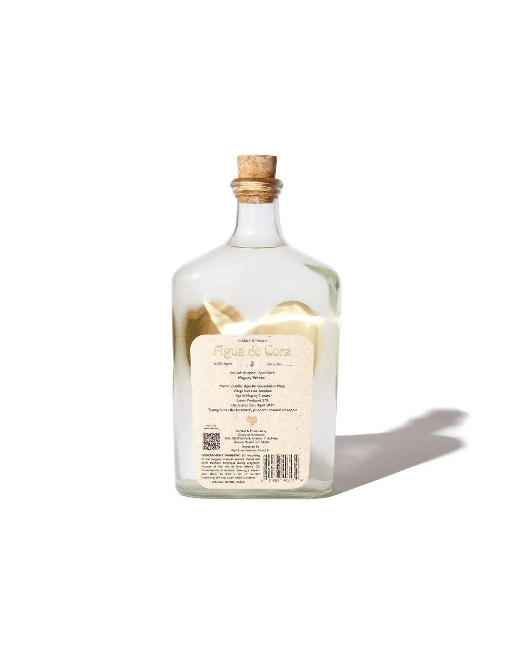 Agua de Cora VELATO Mezcal 94 Proof - Main Street Liquor