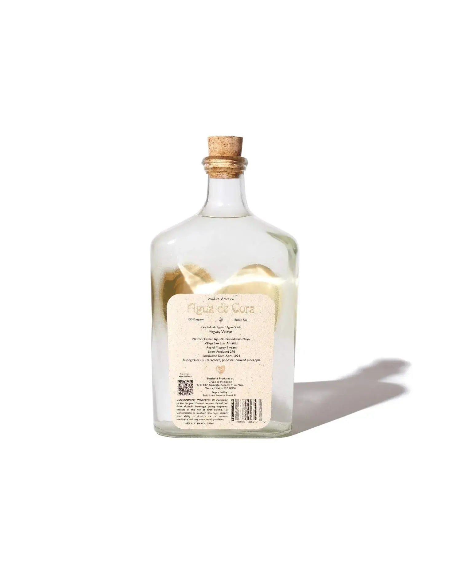 Agua de Cora VELATO Mezcal 94 Proof - Main Street Liquor