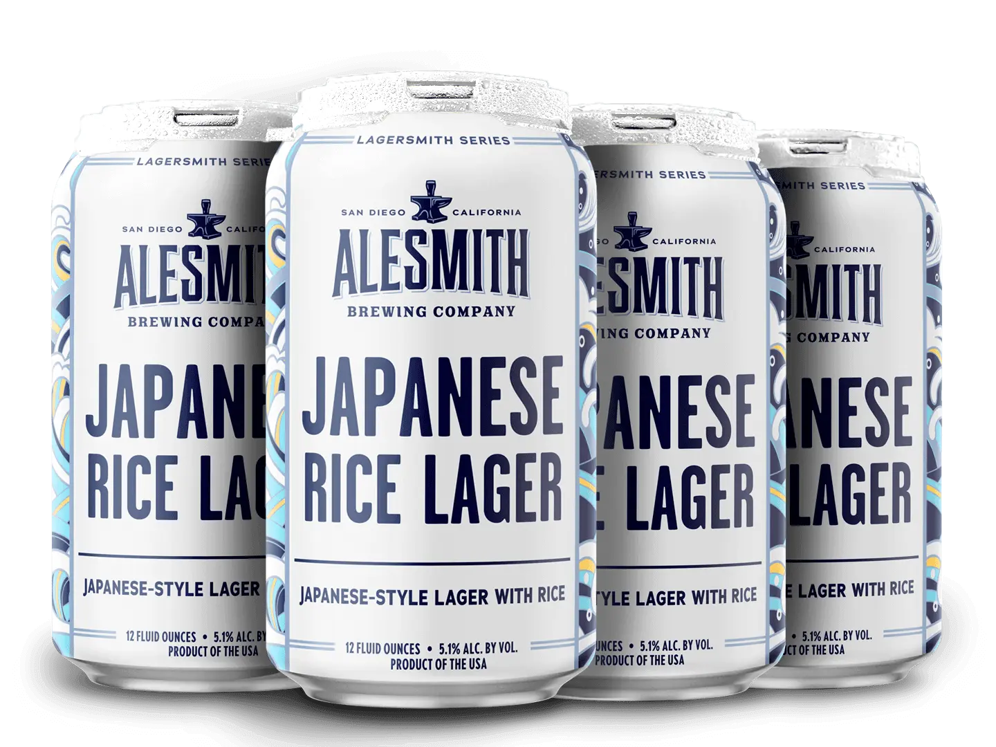 AleSmith Japanese Rice Lager (5.1% ABV) 12oz Cans - Main Street Liquor