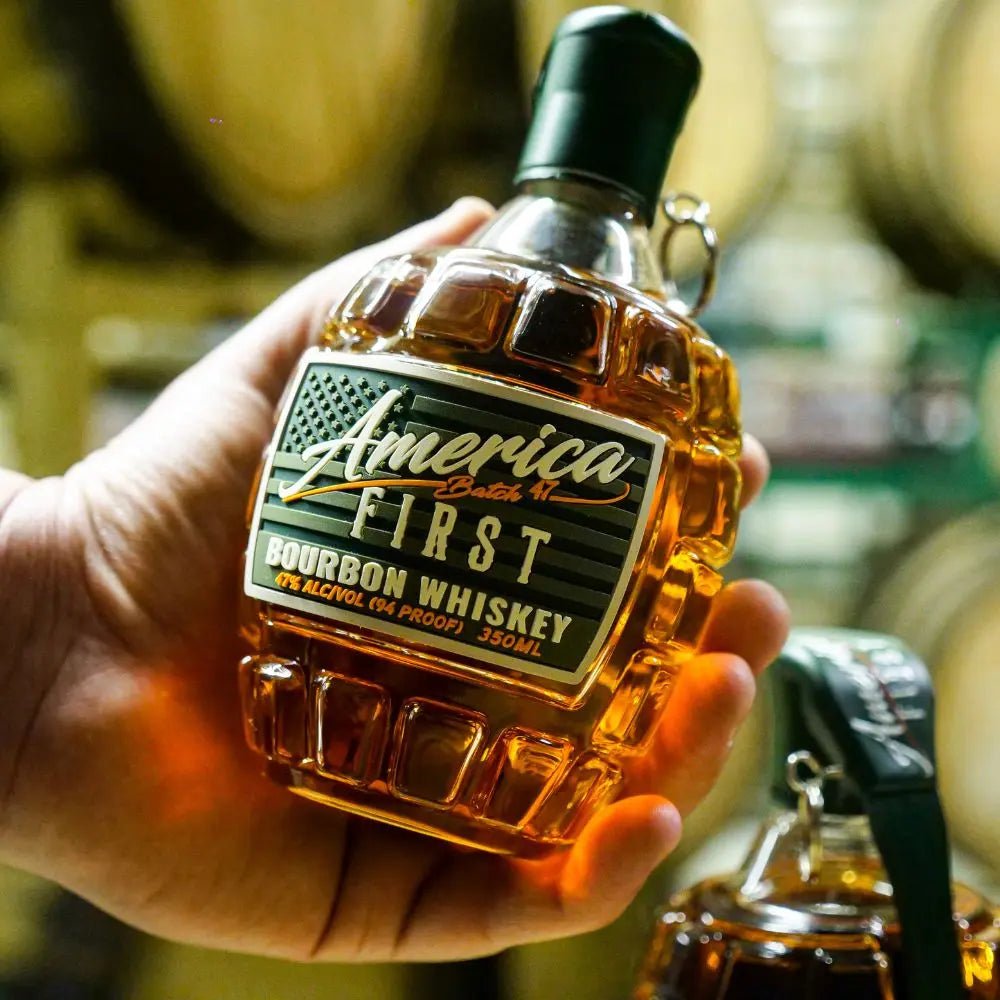 America First Grenade Straight Bourbon Whiskey 2 Pack - Main Street Liquor