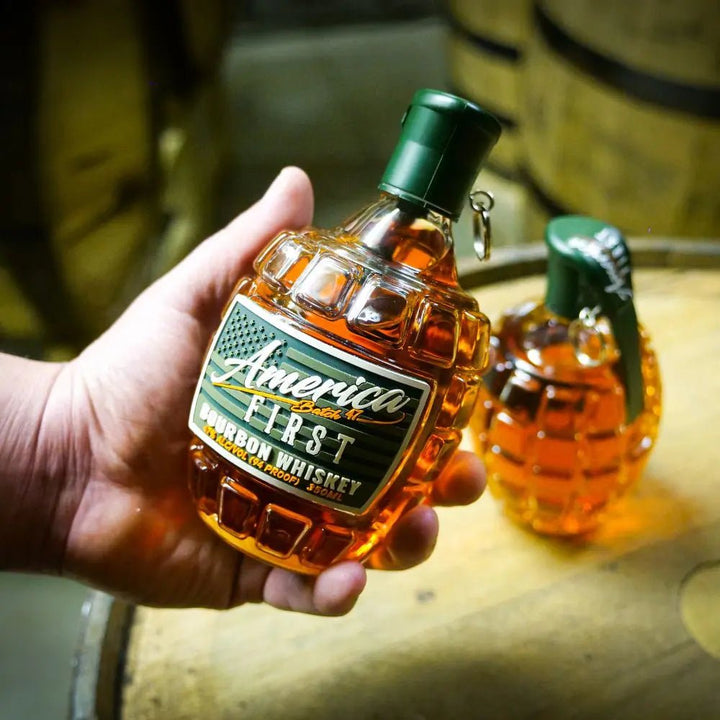 America First Grenade Straight Bourbon Whiskey 2 Pack - Main Street Liquor