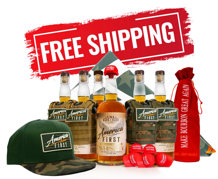 America First Straight Bourbon Whiskey 6 Pack - Main Street Liquor
