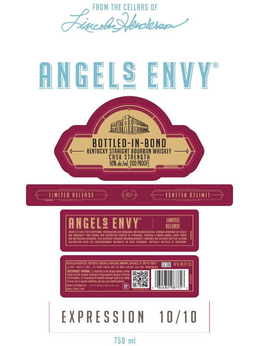 Angel's Envy Bottled in Bond Cellars of Lincoln Henderson Limited Release - Main Street Liquor