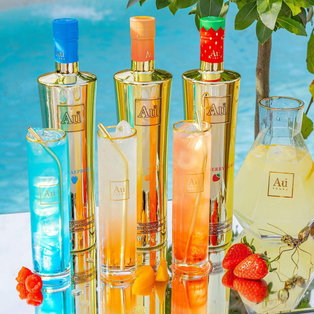 Au Vodka Juicy Peach 3 Bottle Combo Au Vodka