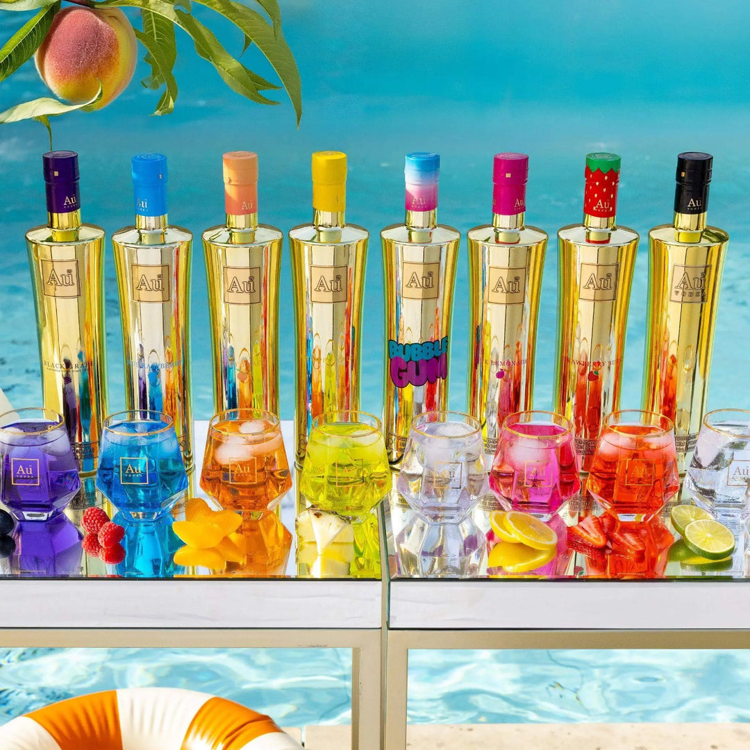 Au Vodka Juicy Peach 8 Bottle Collection Au Vodka