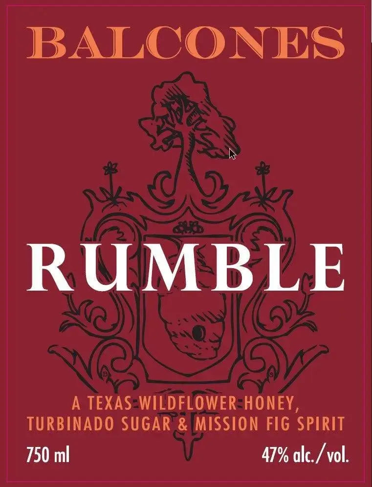 Balcones Rumble Spirit - Texas Wildflower Honey, Mission Fig, &amp; Turbinado Sugar - Main Street Liquor