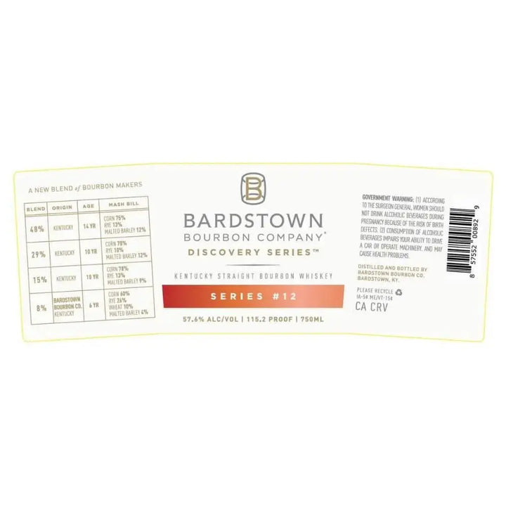 Bardstown Bourbon Company Discovery Series 12 - Main Street Liquor