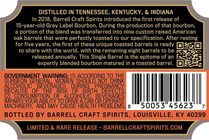 Load image into Gallery viewer, Barrell Bourbon 20 Year Old Toasted Single Barrel - Main Street Liquor
