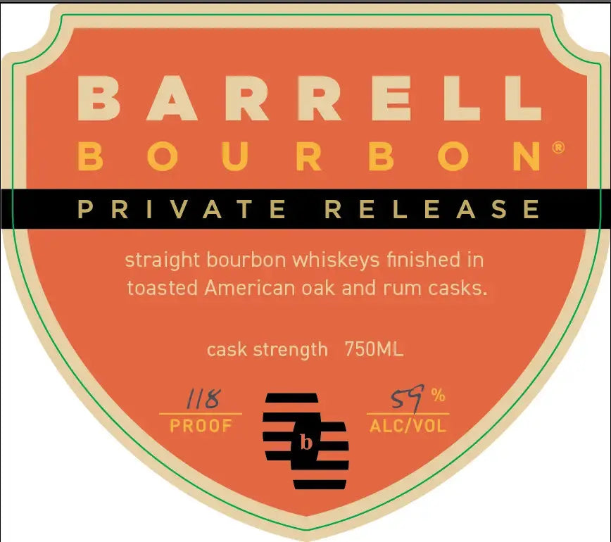 Barrell Bourbon Private Release Rum Cask Finish Cask Strength - Main Street Liquor