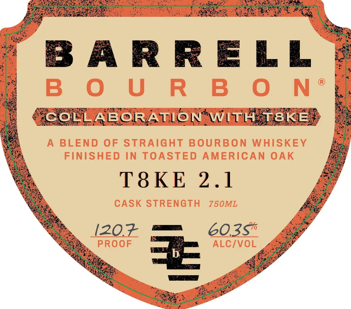 Barrell Bourbon T8KE 2.1 Toasted Oak Finish Cask Strength 750ml - Main Street Liquor