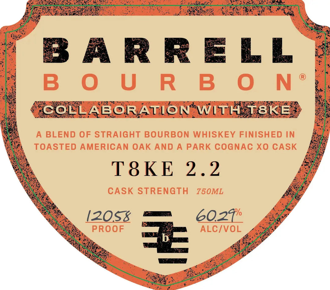 Barrell Bourbon T8KE 2.2 Cognac XO &amp; Toasted Oak Finish 750ml - Main Street Liquor