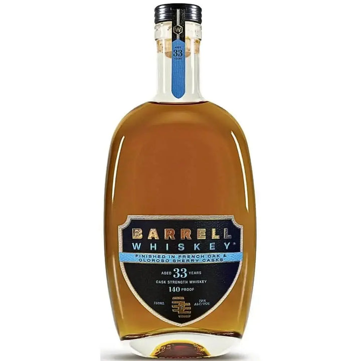 Barrell Craft Spirits Whiskey 33 Year Cask Strength – Finished in French Oak &amp; Oloroso Sherry Casks - Main Street Liquor