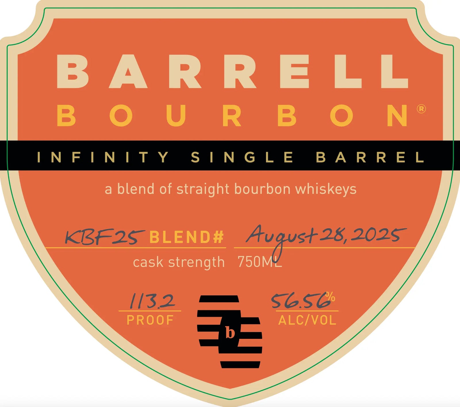 Barrell Bourbon Infinity Single Barrel KBF25 Blend Cask Strength 750ml Barrell Craft Spirits