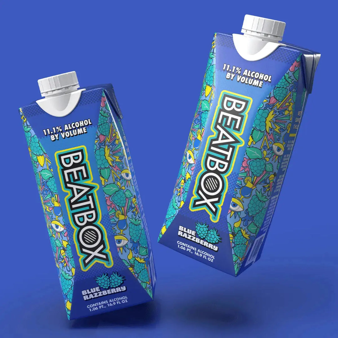 alcohol vape juice BeatBox Blue Razzberry