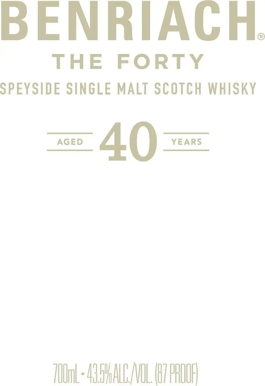 BenRiach The Forty Speyside Single Malt Scotch Whisky - Main Street Liquor