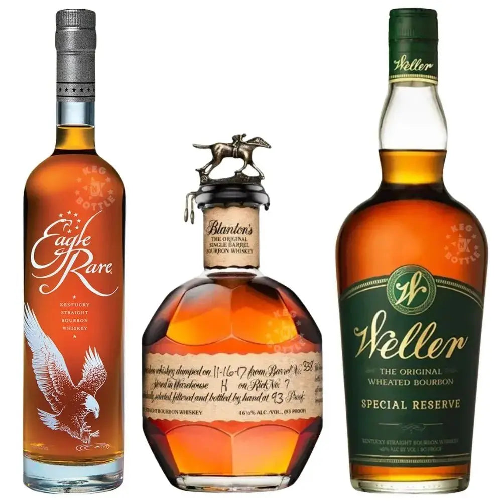Blanton’s, Eagle Rare, &amp; W.L. Weller Special Reserve Bourbon Collection (750 ml Each) - Main Street Liquor
