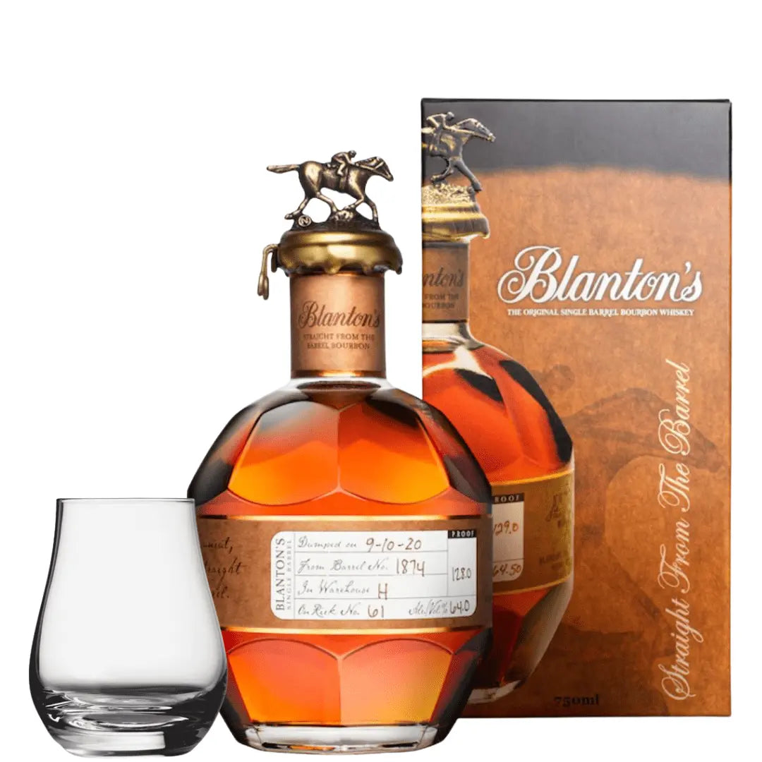 Blanton’s Straight From The Barrel 700ml with Spey Dram Glass - BuyMyLiquor