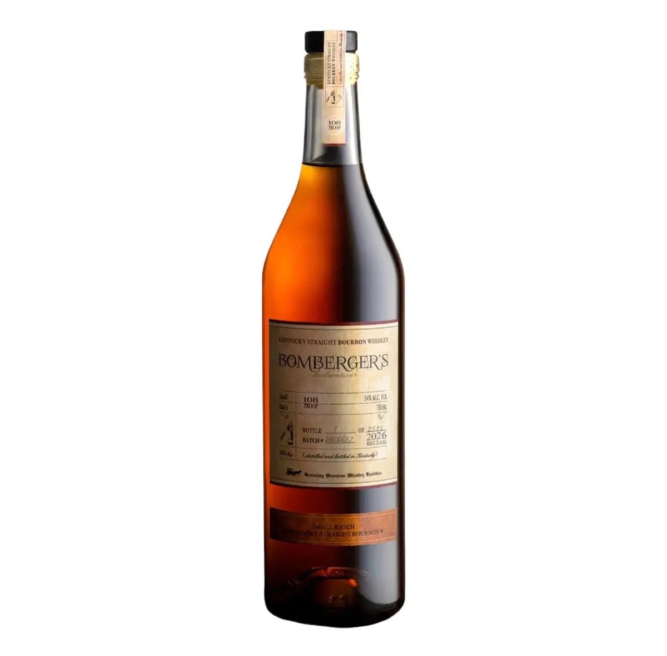 Bomberger's Declaration Straight Bourbon 2026 Release - Main Street Liquor