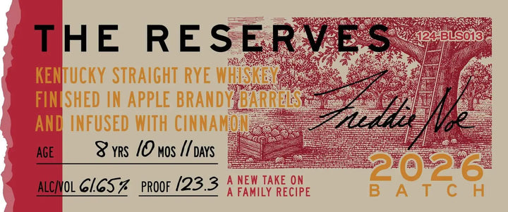 Booker’s The Reserves 2026 Batch Kentucky Straight Rye Whiskey Finished in Apple Brandy Barrels &amp; Infused with Cinnamon - Main Street Liquor