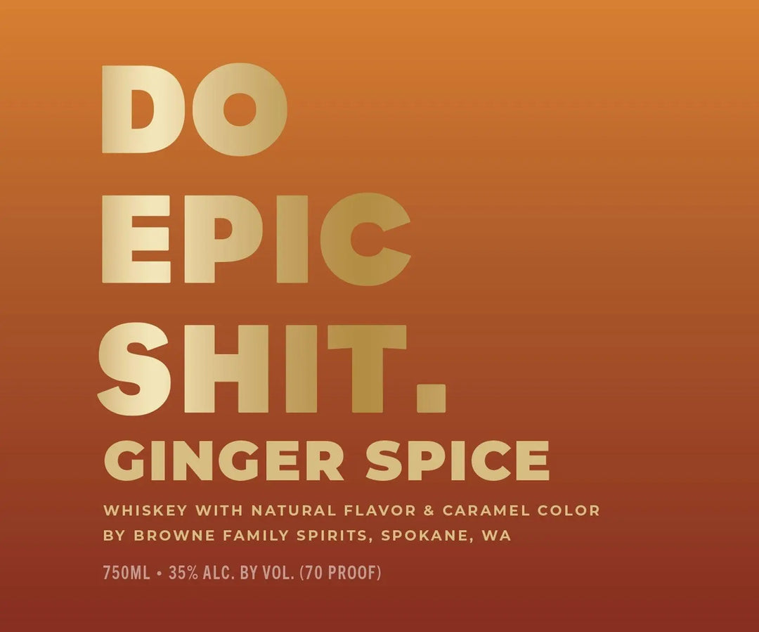 Browne Do Epic Shit Ginger Spice Whiskey - Main Street Liquor