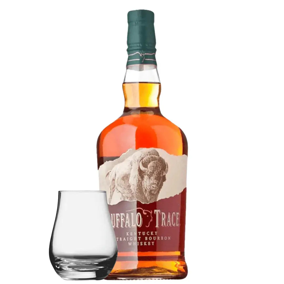 Buffalo Trace Kentucky Straight Bourbon 750ml with Spey Dram Glass - Main Street Liquor