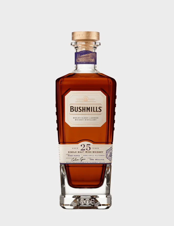 Bushmills 25 Year Old Single Malt Finished in Port Pipes Bushmills