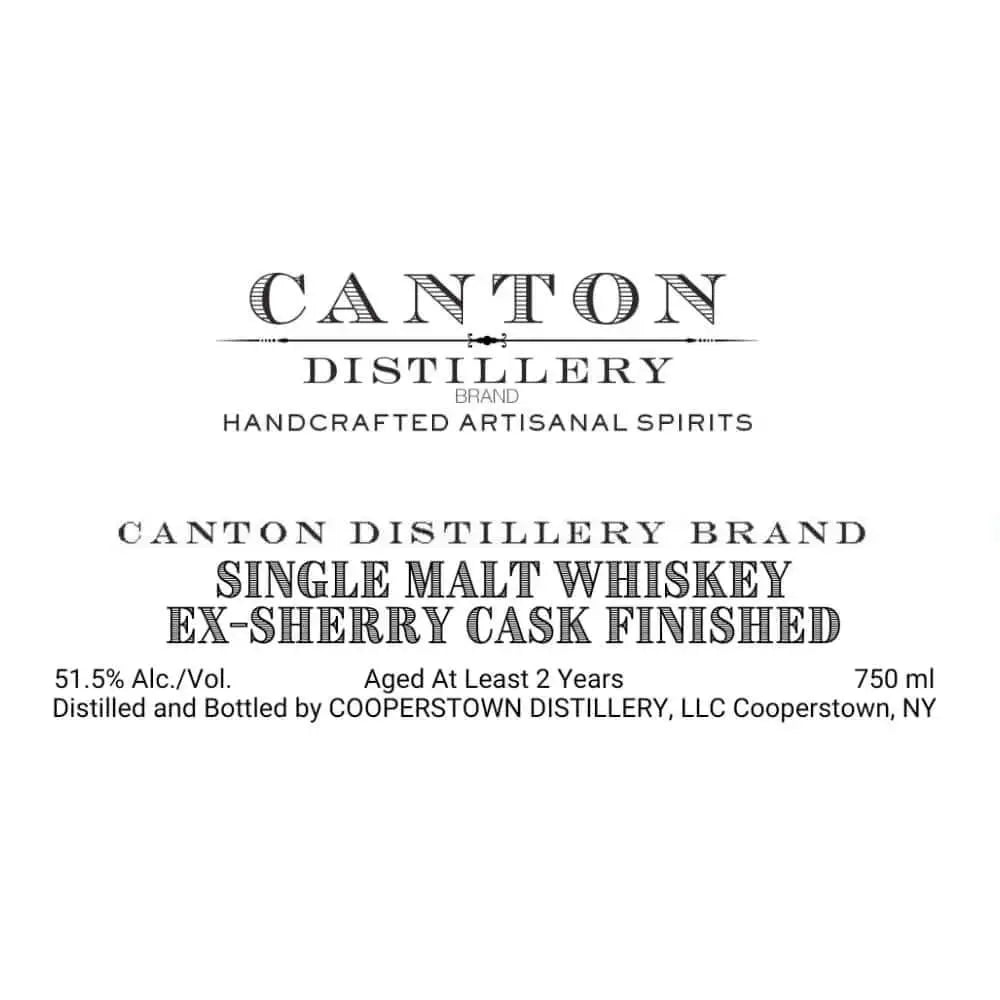 Canton Distillery Ex - Sherry Cask Finished Single Malt Whiskey - Main Street Liquor