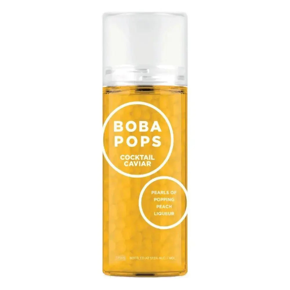 Cocktail Caviar Boba Pops Popping Peach Liqueur Pearls 375ml - Main Street Liquor