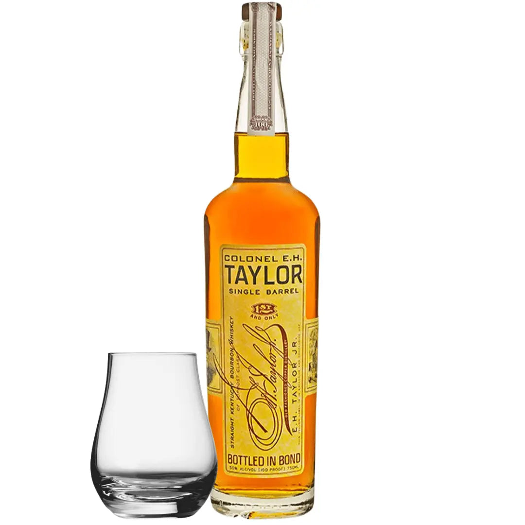 Colonel E.H. Taylor, Jr. Single Barrel Bourbon 750ml with Spey Dram Glass - Main Street Liquor