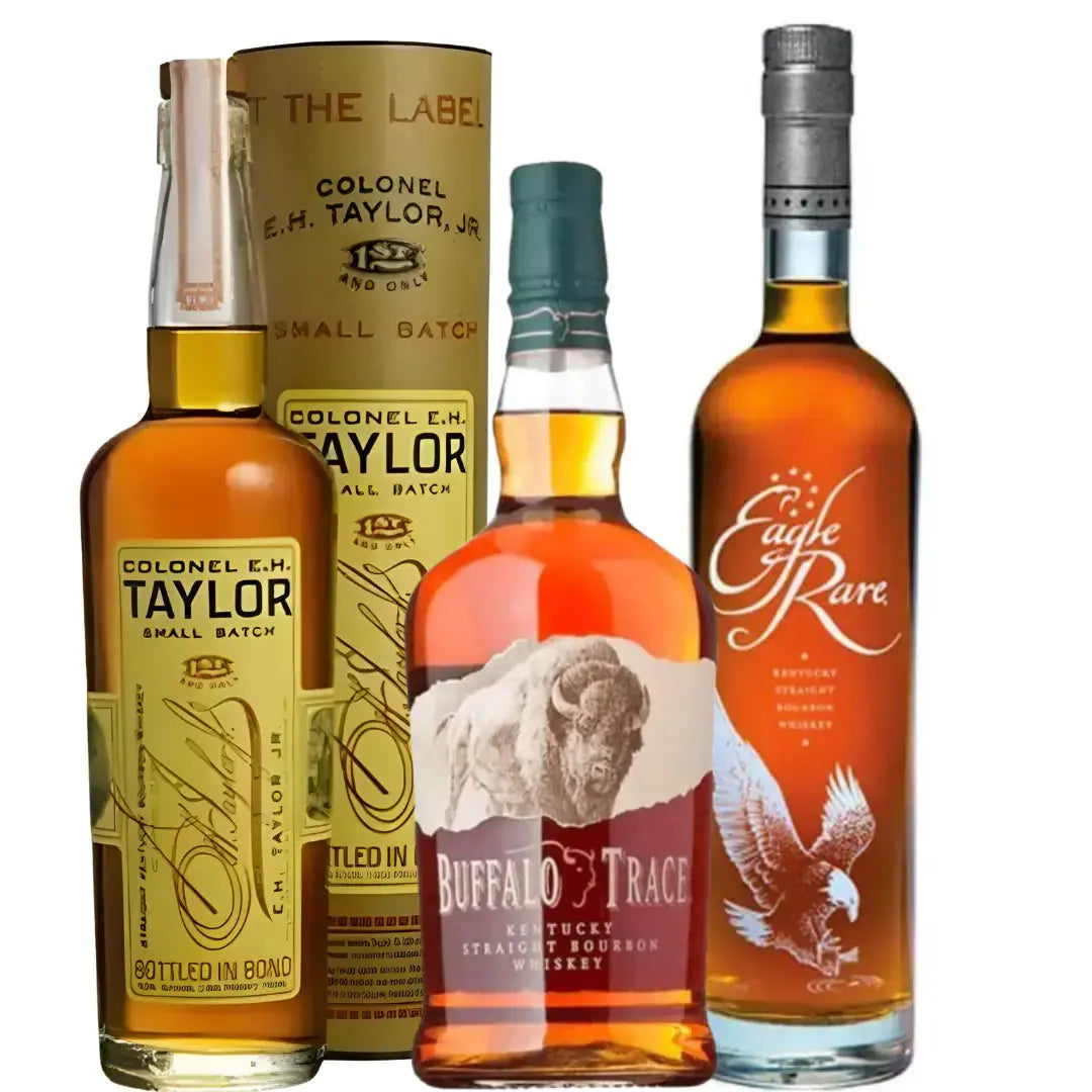 Colonel E.H. Taylor, Jr. Small Batch, Buffalo Trace &amp; Eagle Rare 700mL Bourbon Bundle - Main Street Liquor