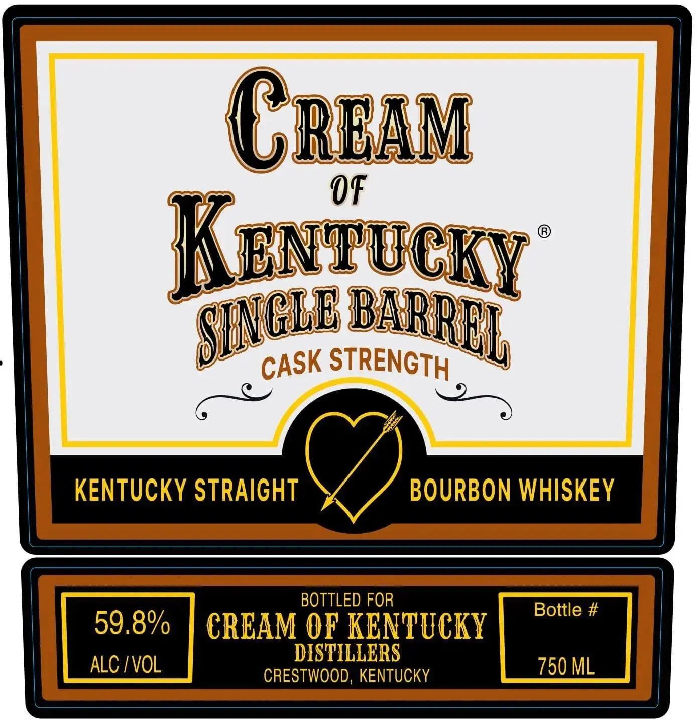 Cream of Kentucky Single Barrel Cask Strength Bourbon - Main Street Liquor