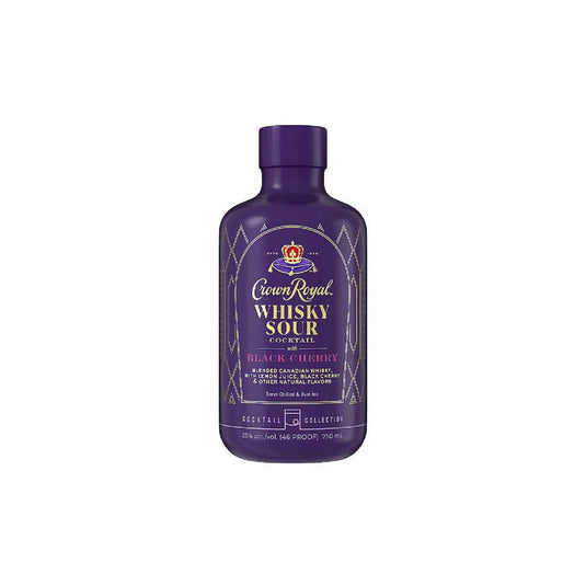 Crown Royal Black Cherry Whisky Sour Bottled Cocktail - Main Street Liquor