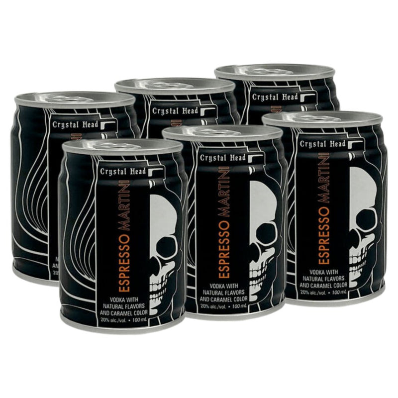 Load image into Gallery viewer, Crystal Head Espresso Martini Canned Cocktail 6-Pack - Main Street Liquor

