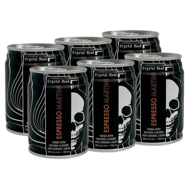 Crystal Head Espresso Martini Canned Cocktail 6 - Pack - Main Street Liquor
