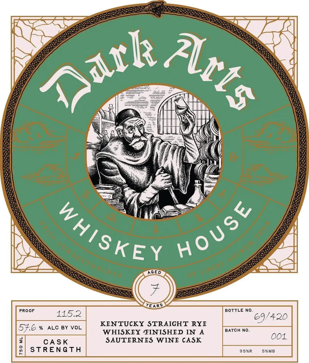 Dark Arts 7 Year Kentucky Straight Rye Whiskey Sauternes Cask Finish - Main Street Liquor