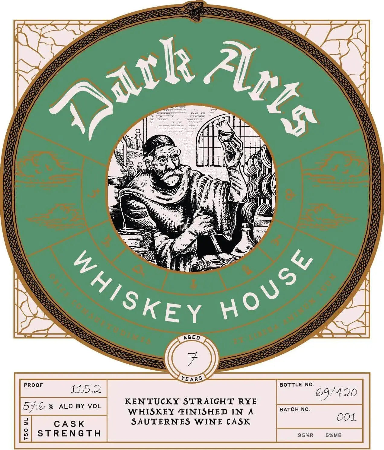Dark Arts 7 Year Kentucky Straight Rye Whiskey Sauternes Cask Finish - Main Street Liquor
