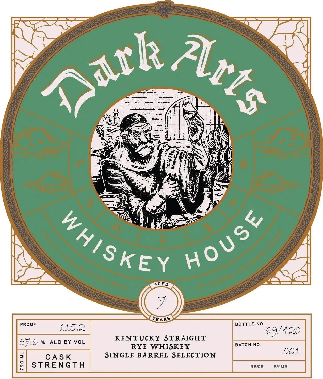 Dark Arts 7 Year Kentucky Straight Rye Whiskey Single Barrel Selection - Main Street Liquor