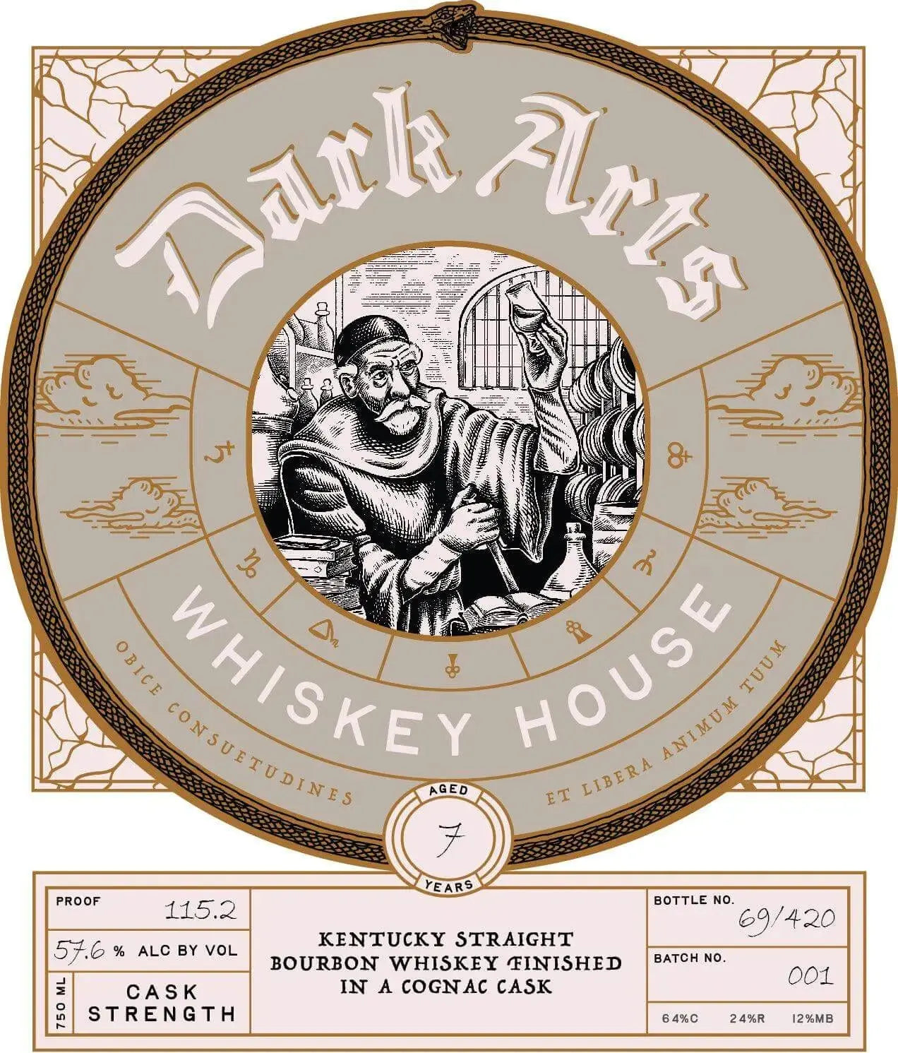 Dark Arts Whiskey House 7 Year Straight Bourbon Cognac Cask Finish - Main Street Liquor