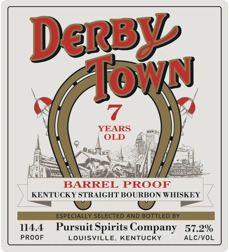 Derby Town 7 - Year - Old Barrel Proof Kentucky Straight Bourbon Whiskey 375ml - Main Street Liquor