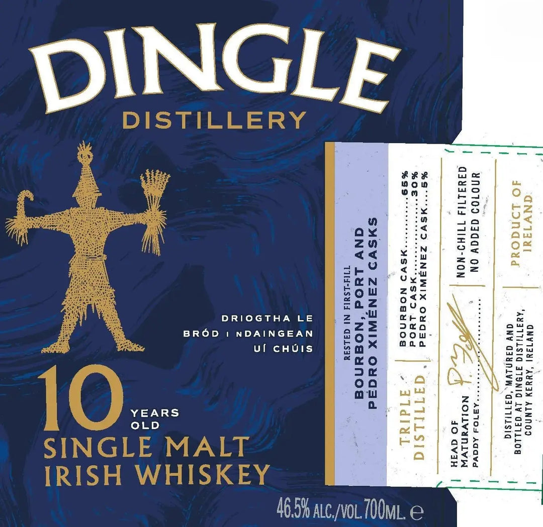 Dingle 10 Year Old Single Malt Irish Whiskey Triple Distilled 700ml - Main Street Liquor
