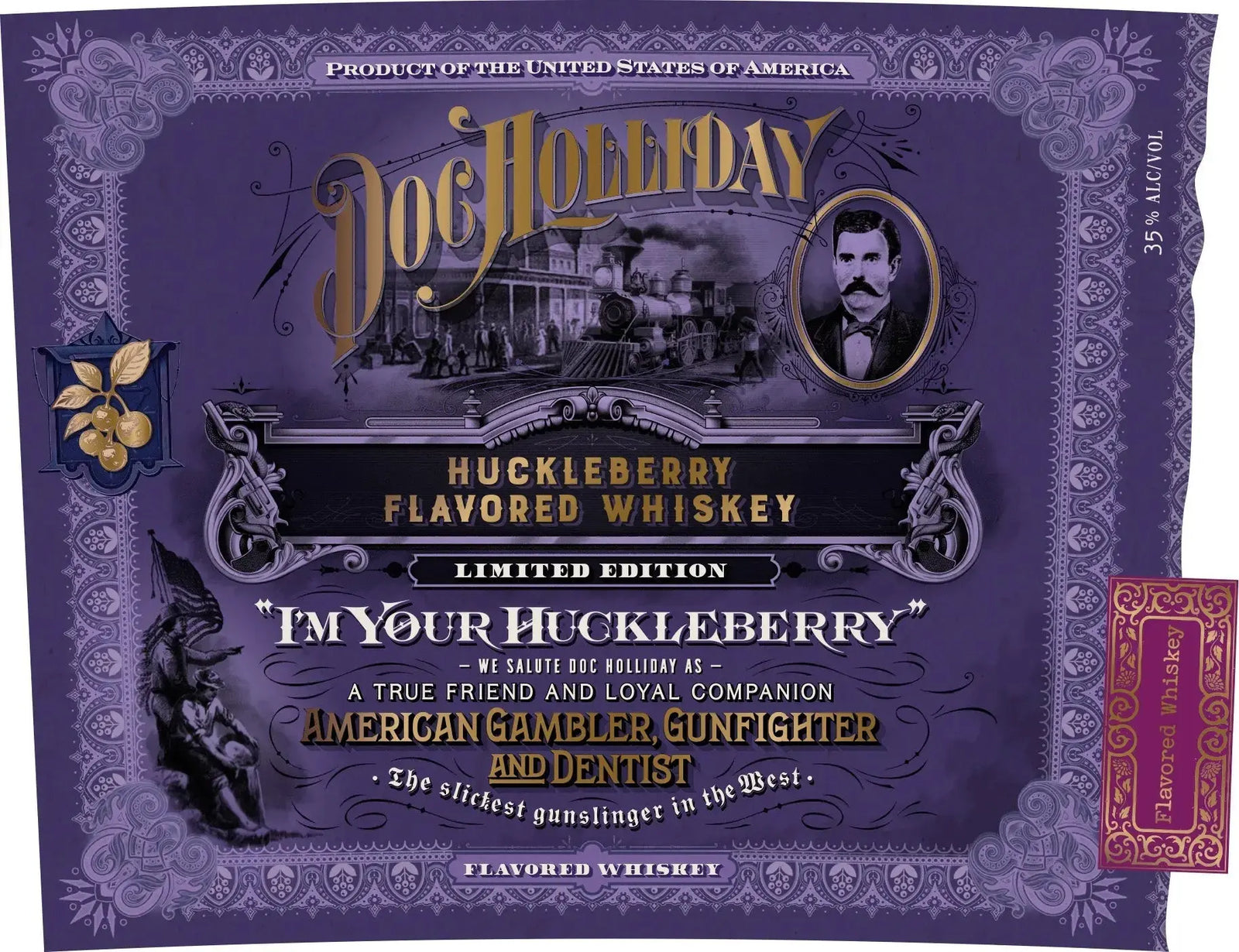 Doc Holliday Huckleberry Flavored Whiskey “I’m Your Huckleberry” Limited Edition - Main Street Liquor