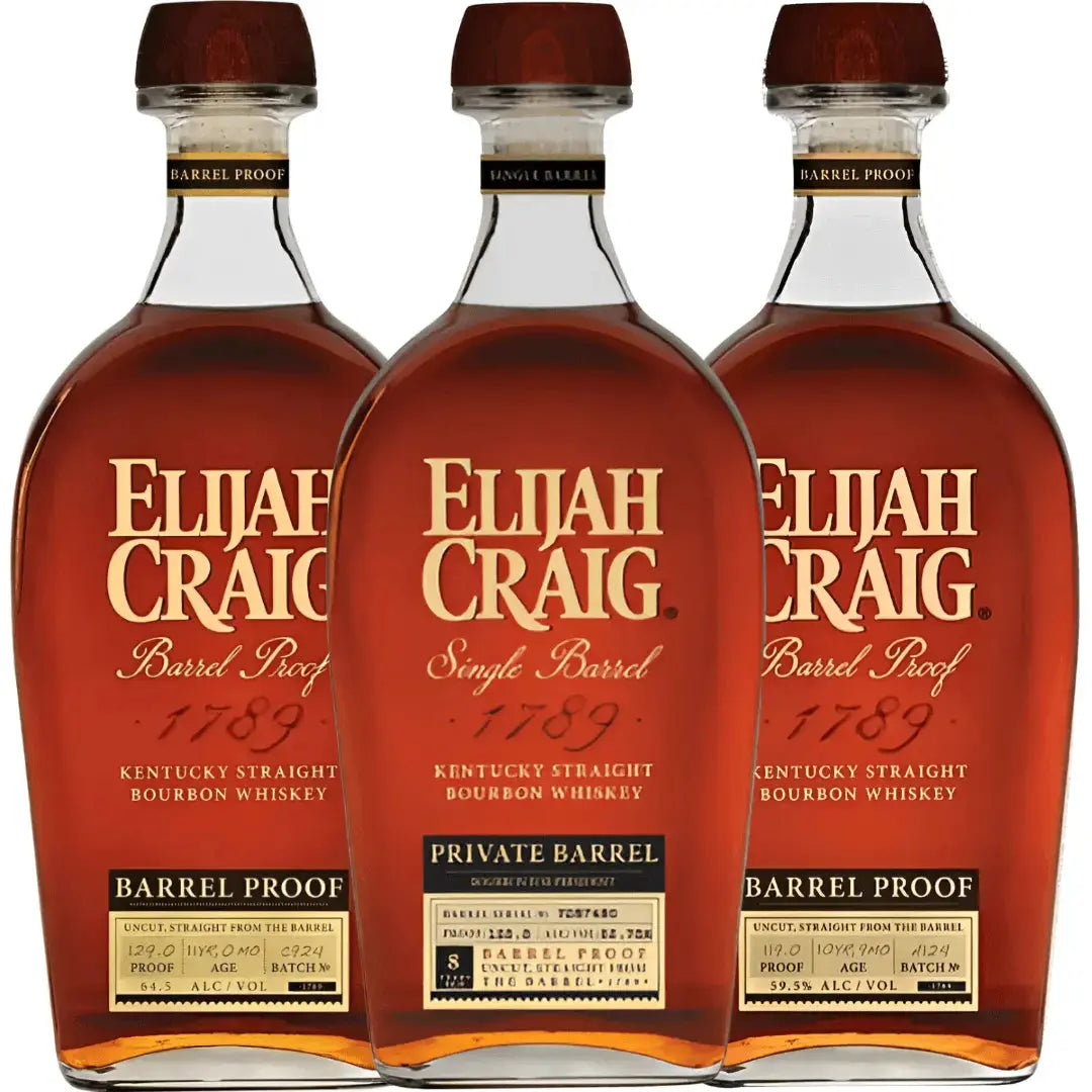 Elijah Craig Legacy Bundle - Batch C924, Batch A124 & Private Barrel “Bourbon For President” - Main Street Liquor